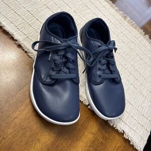 Hobibear Unisex Adult Shoes Sz 42 Minimalist Barefoot Sneakers Navy Blue White